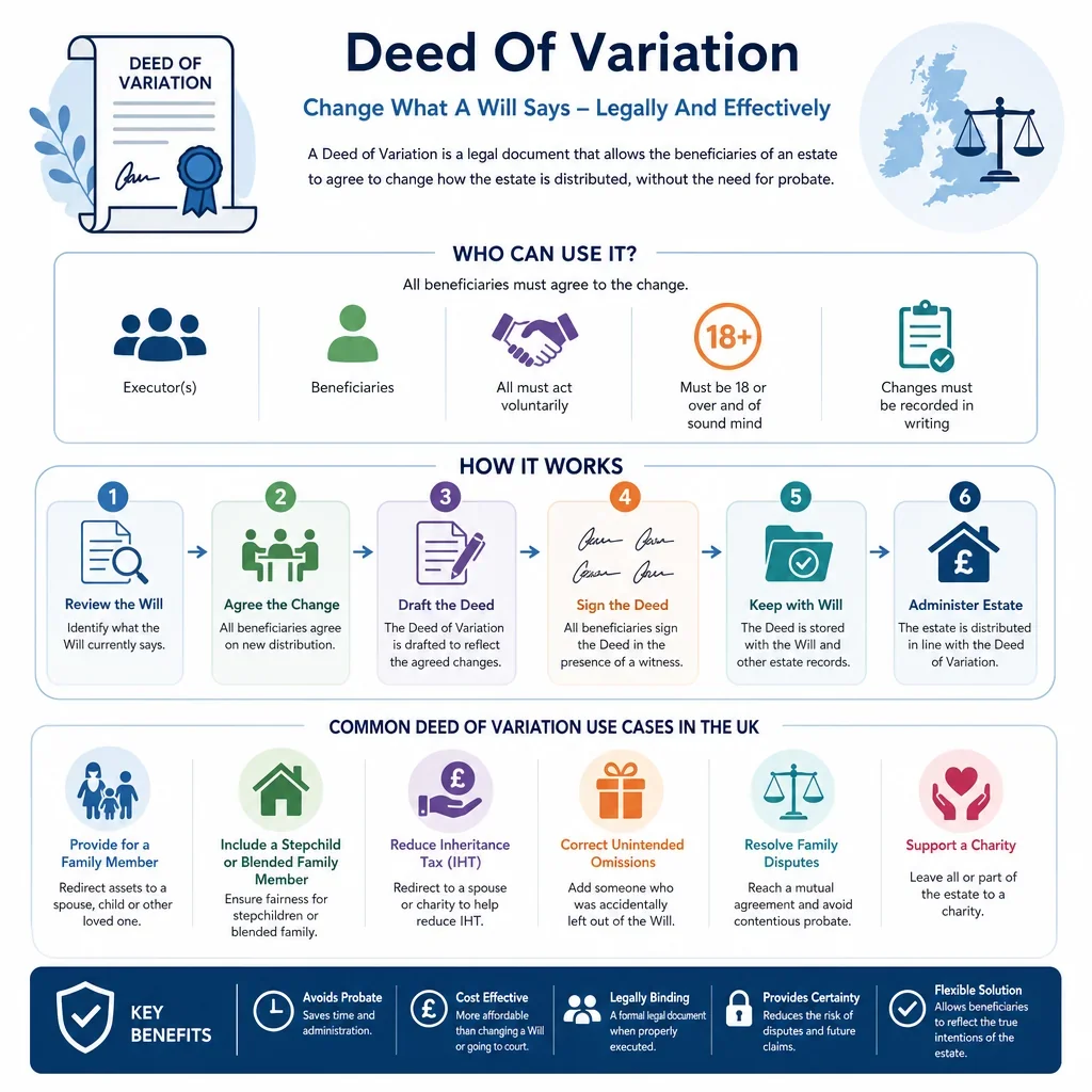 Common Deed of Variation Use Cases