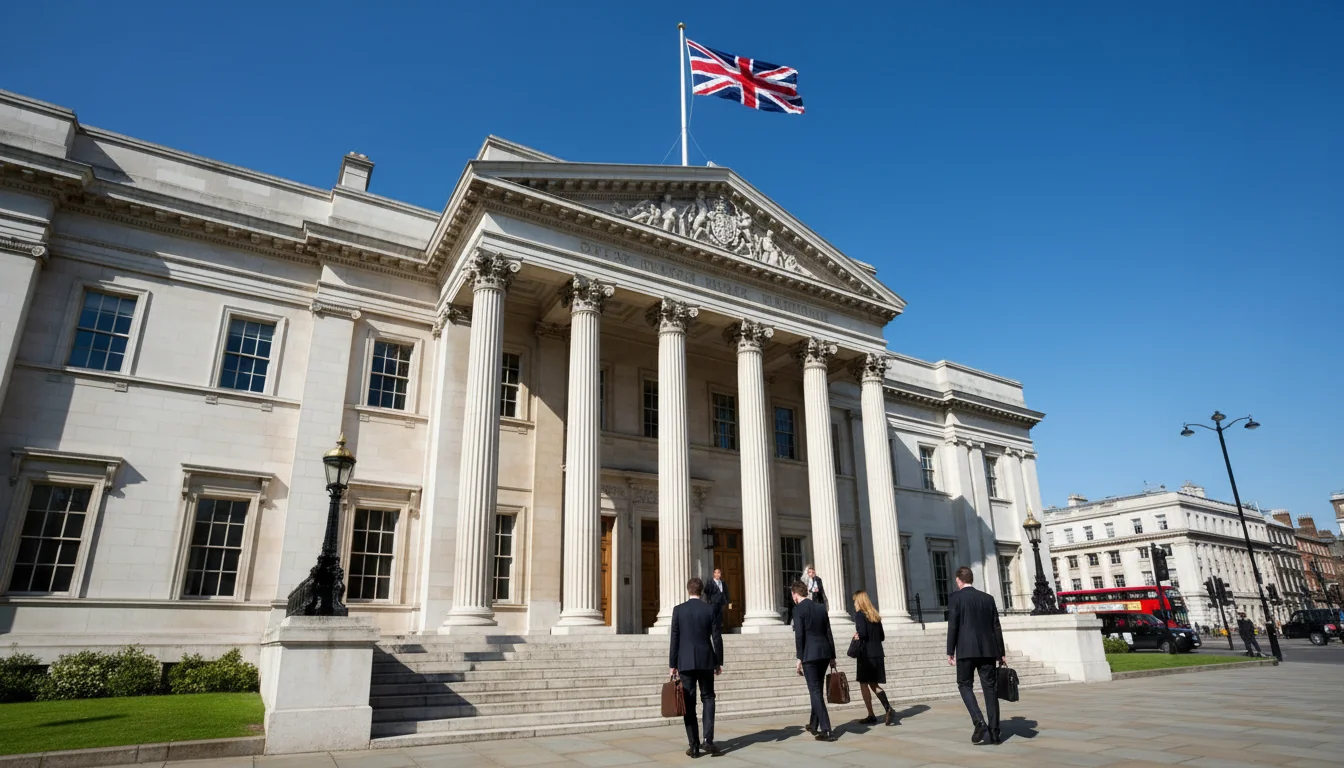 UK courthouse exterior facade