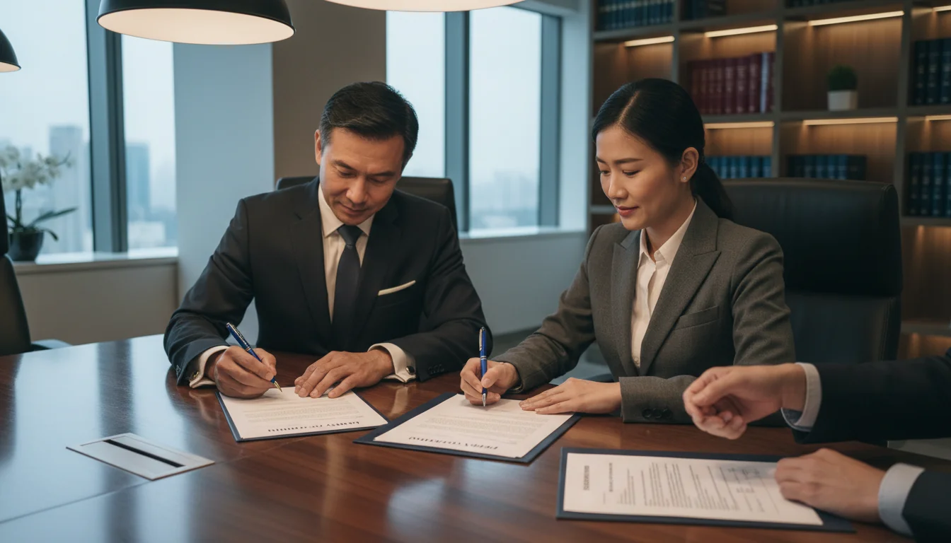 Signing a Deed of Variation agreement