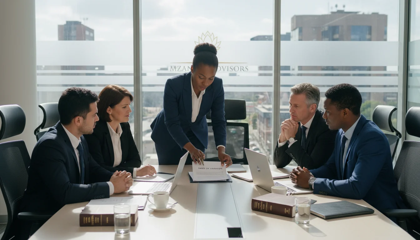 Family estate planning meeting