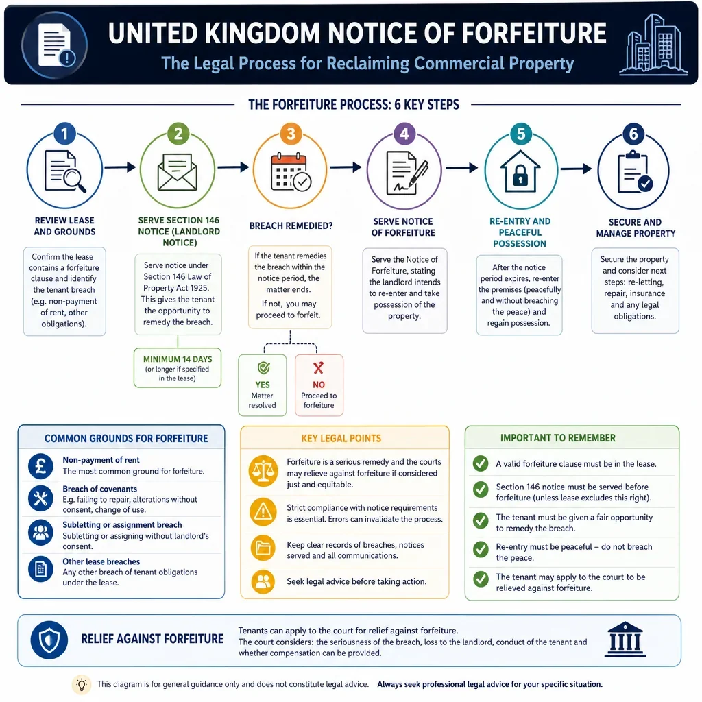 Notice of Forfeiture Information Checklist