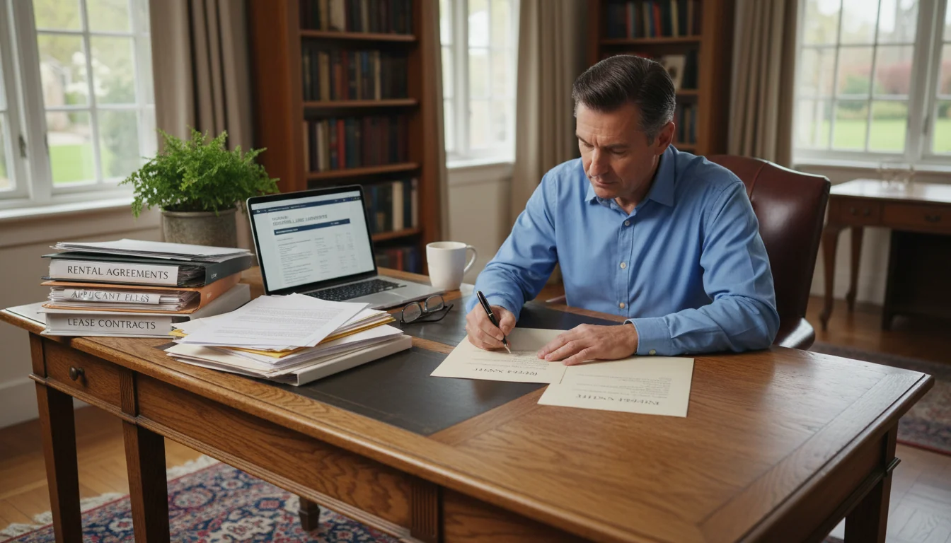 Professional landlord writing reference letter