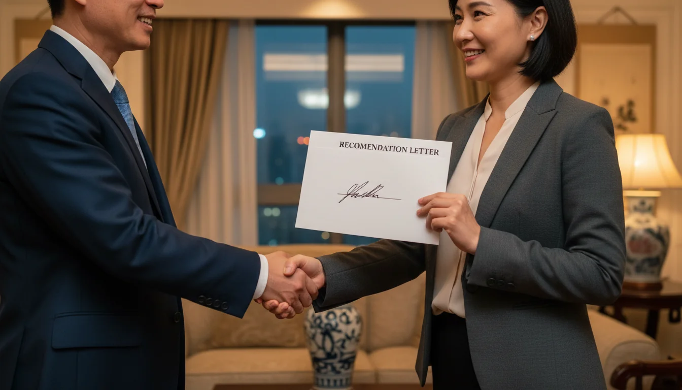 Handing over signed document