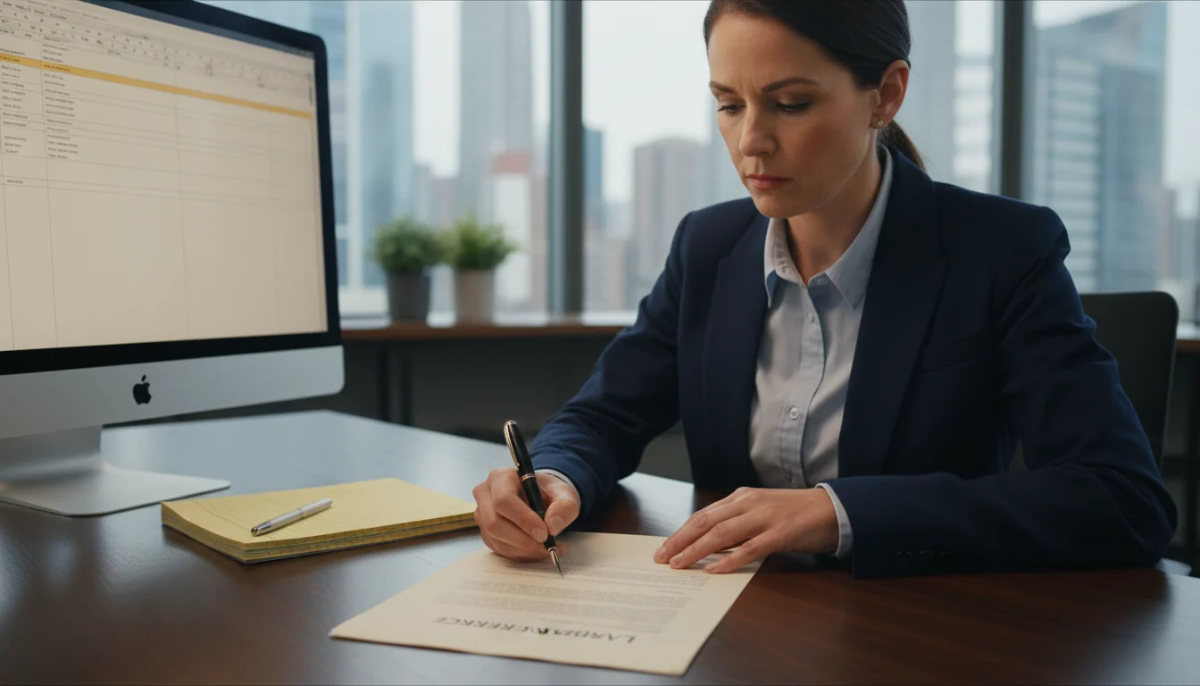 Legal document signing for rental reference