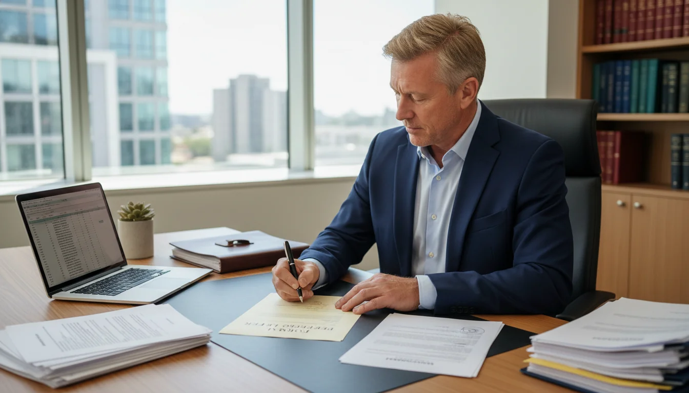 Australian landlord signing reference letter