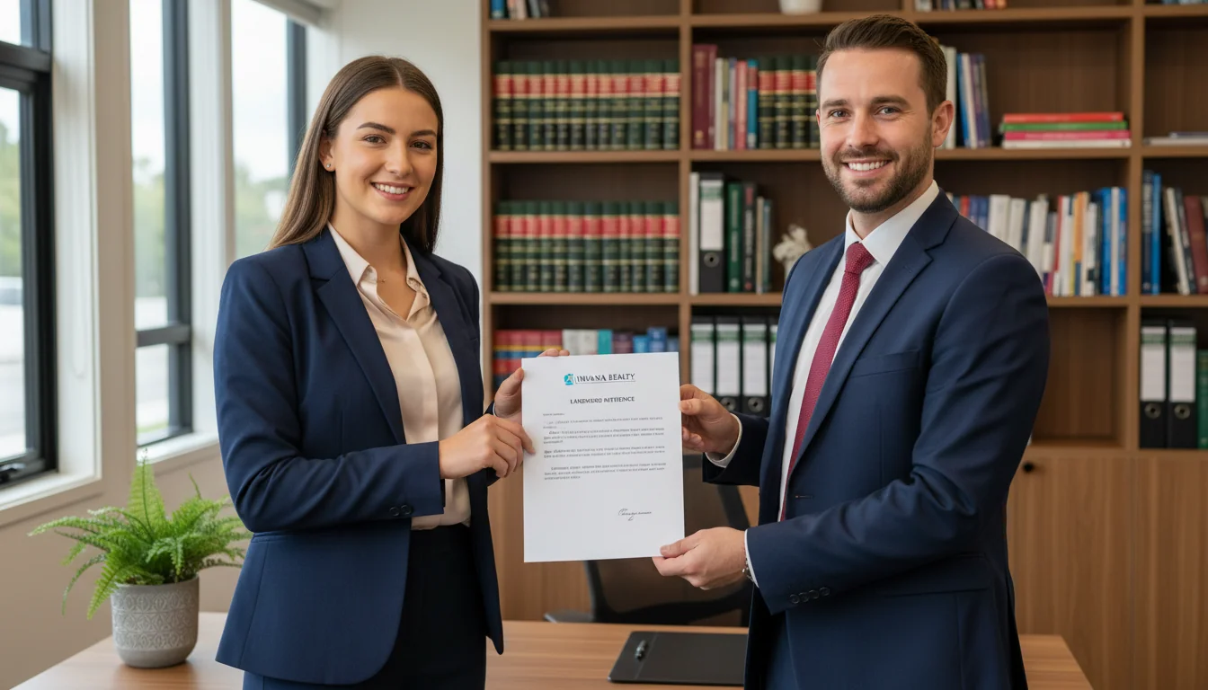 Adult tenant receiving reference letter