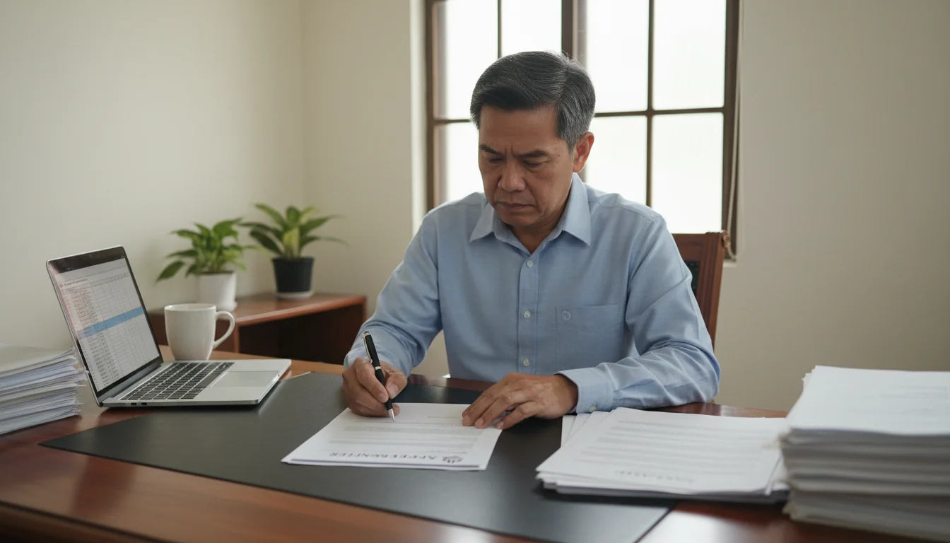 Landlord signing reference letter