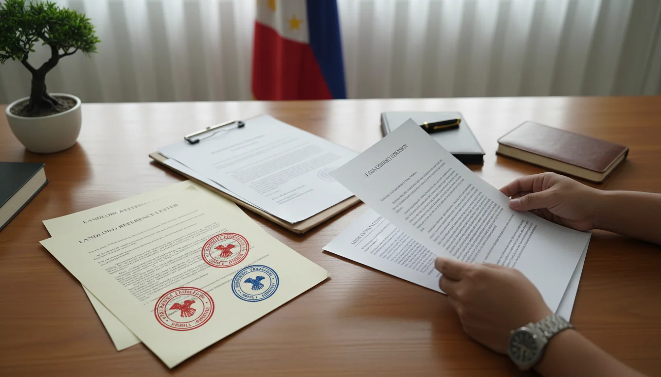 Legal documents on Philippine desk