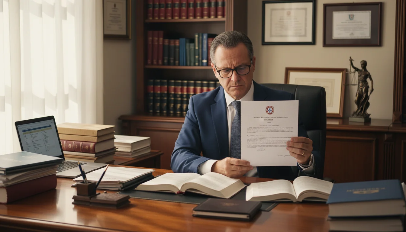 Legal document review in Portuguese office