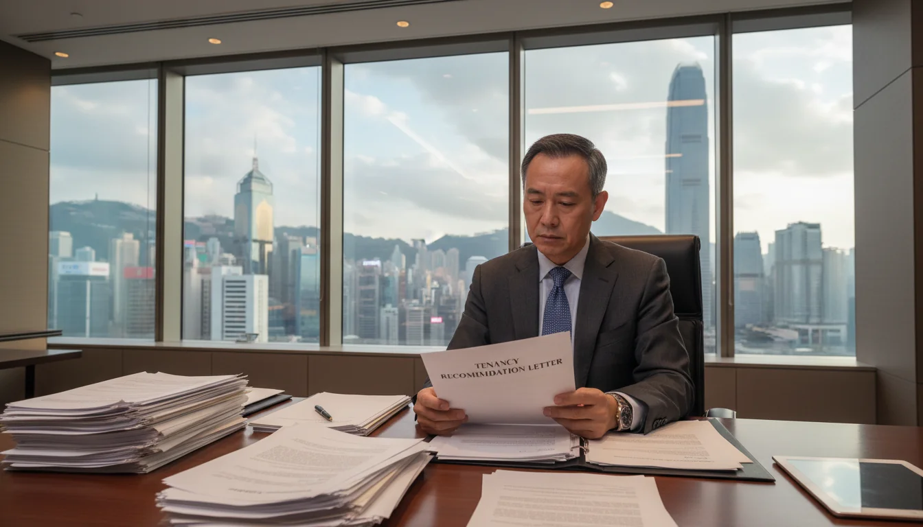 Hong Kong lawyer reviewing legal documents