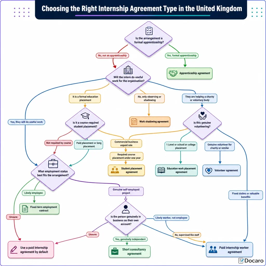 Choosing the Right Internship Agreement Type in the United Kingdom