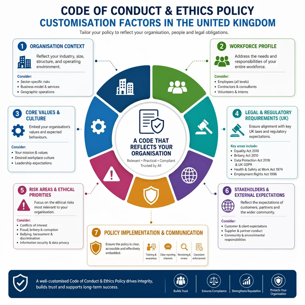 Policy customisation factors