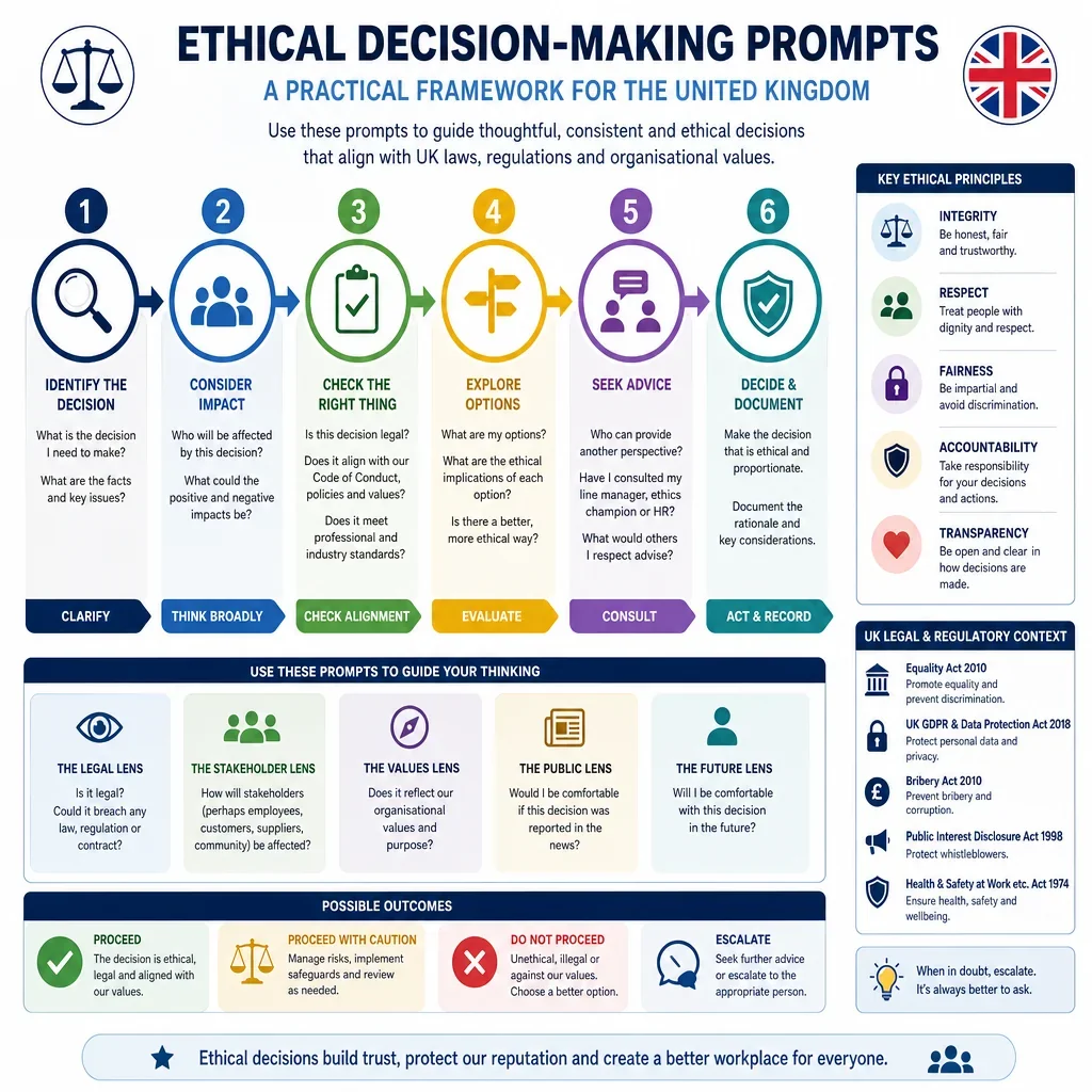 Ethical decision-making prompts