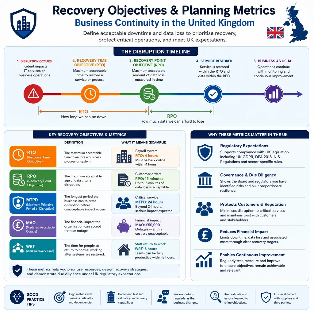 Recovery Objectives and Planning Metrics