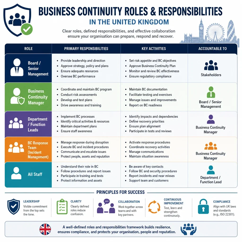 Business Continuity Roles and Responsibilities Register