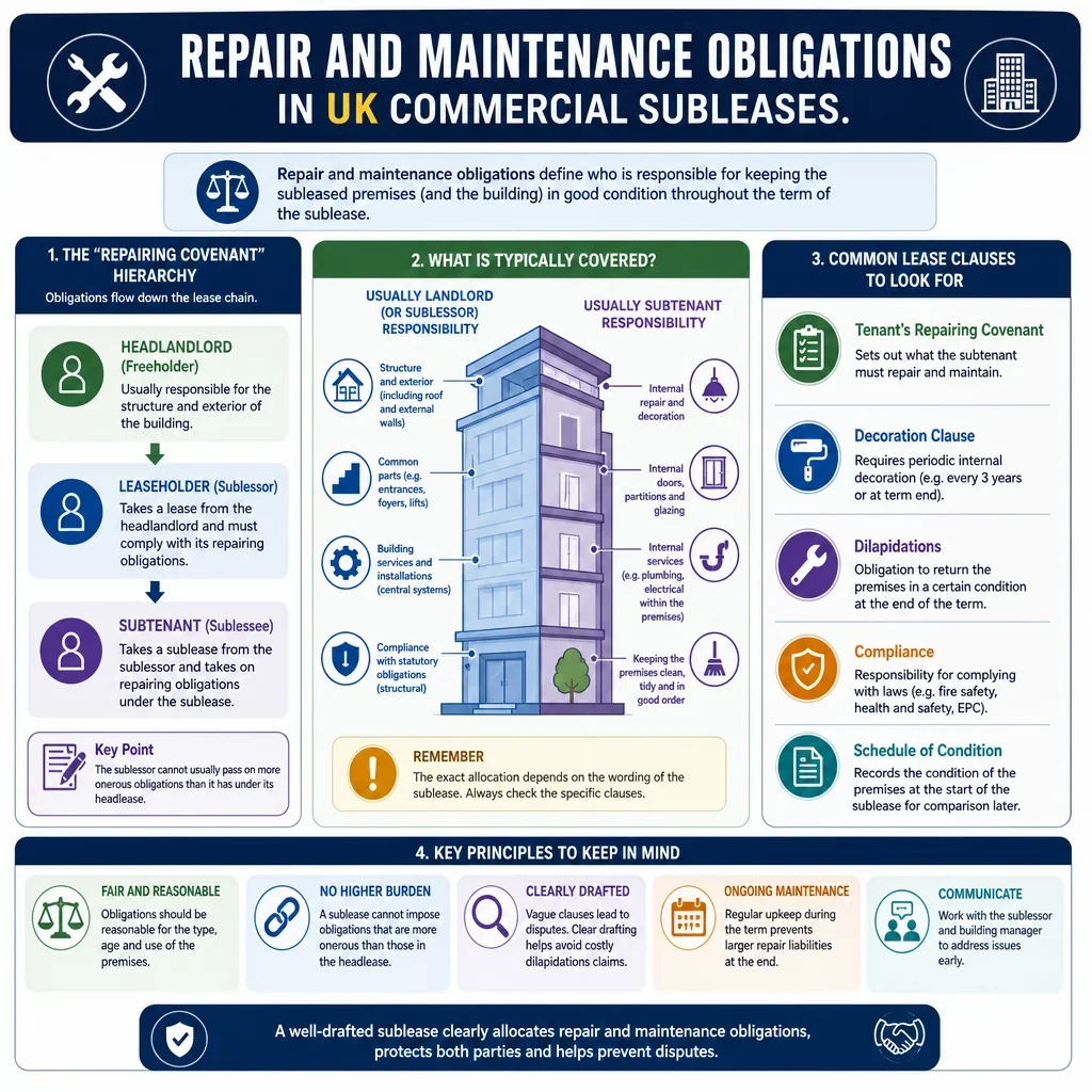 Repair and Maintenance Obligations in Commercial Subleases