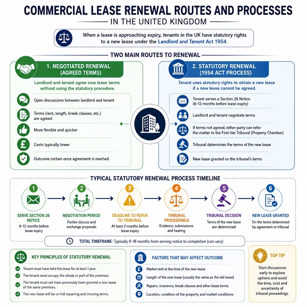 Commercial Lease Renewal Routes and Processes