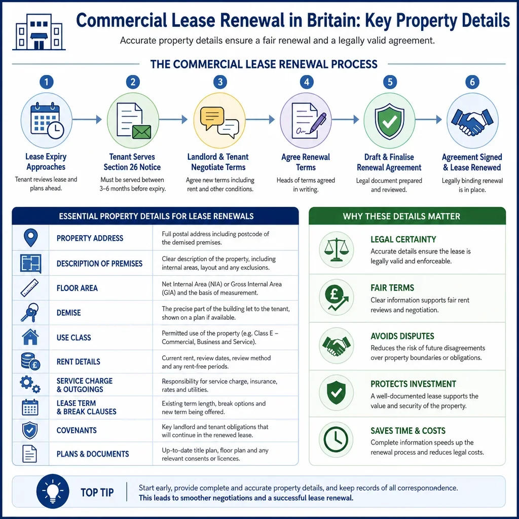 Property Details for Commercial Lease Renewals
