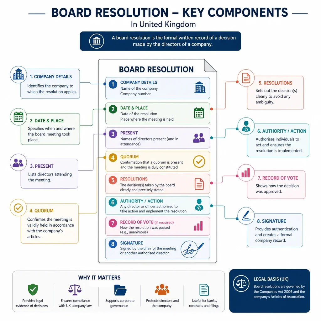 Board Resolution Drafting Components