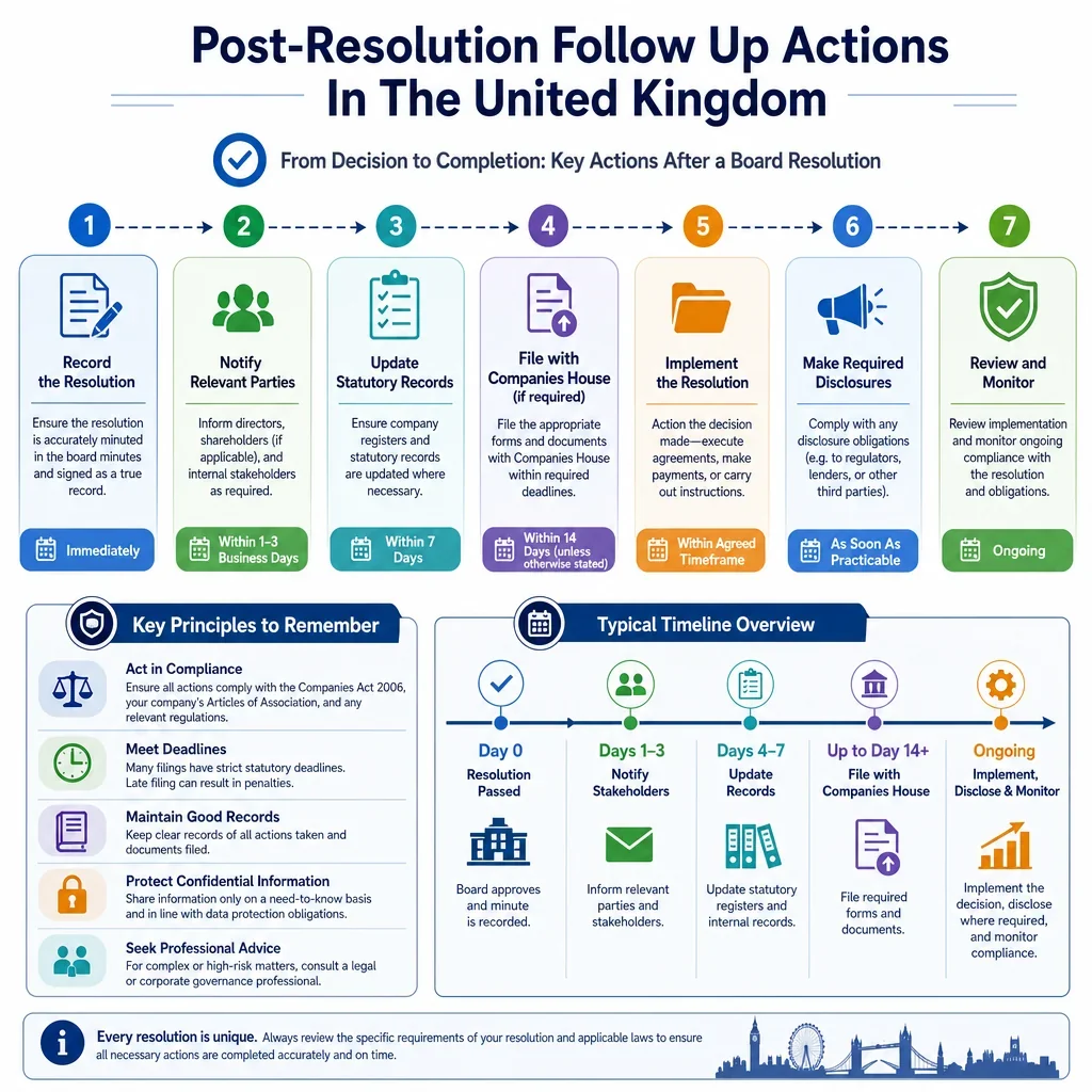 Post-Resolution Follow Up Actions