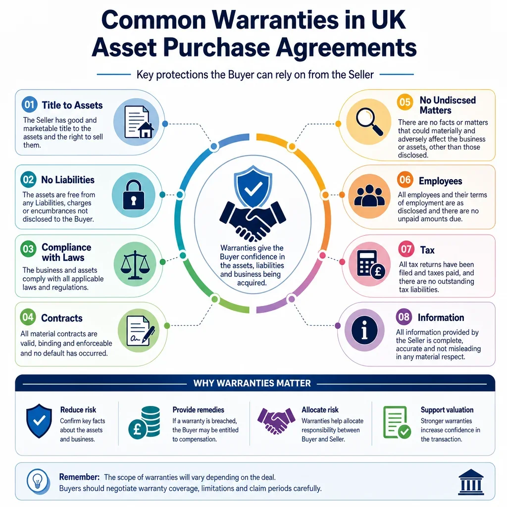Common Warranties in UK Asset Purchase Agreements