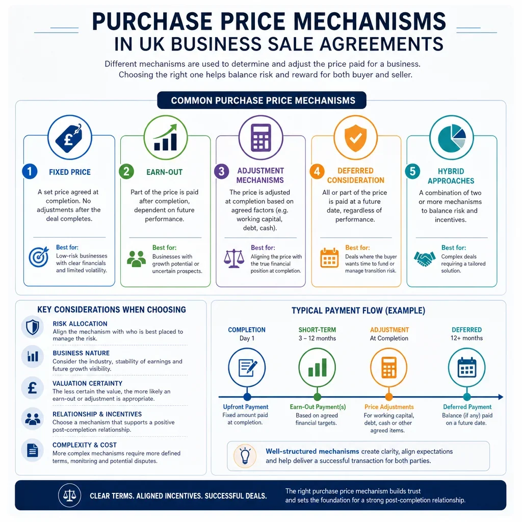 Purchase Price Mechanisms in UK Business Sale Agreements