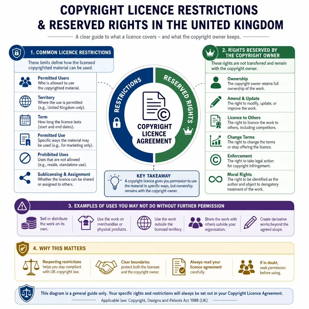 Copyright Licence Restrictions and Reserved Rights
