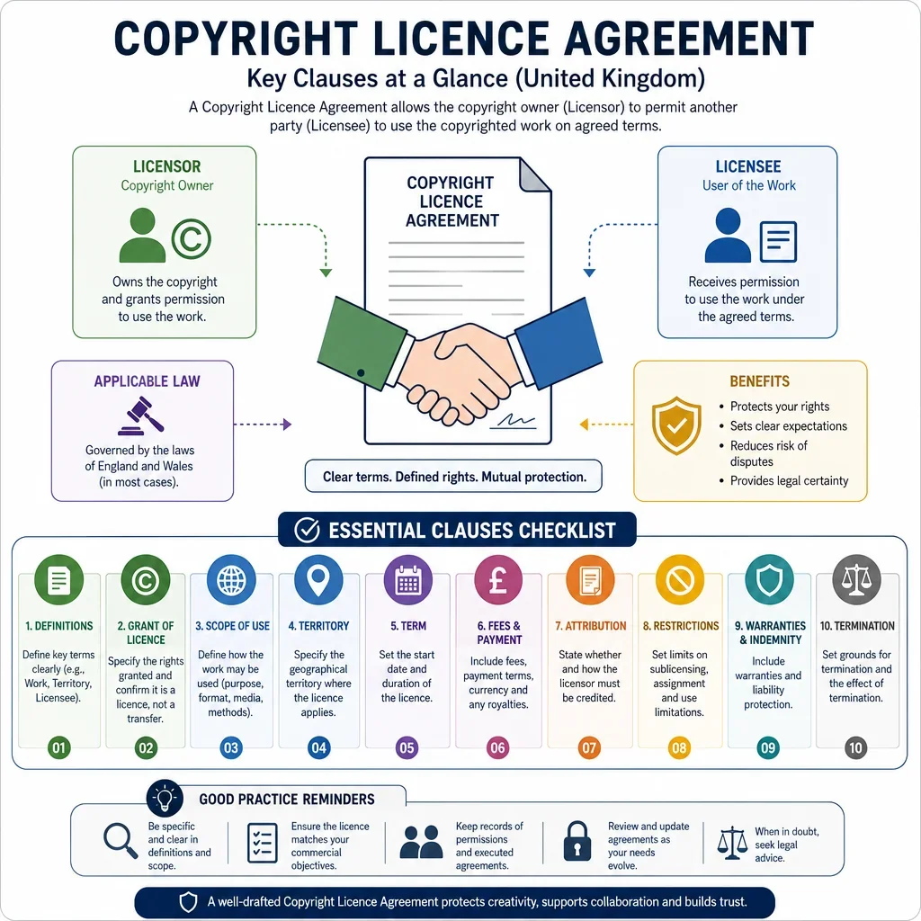 Copyright Licence Agreement Clause Checklist