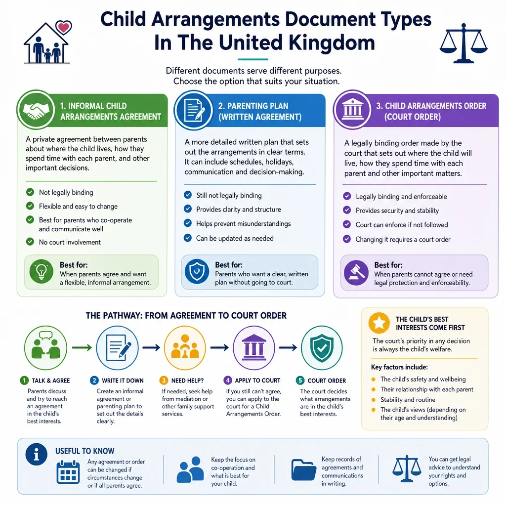 Child Arrangements Document Types