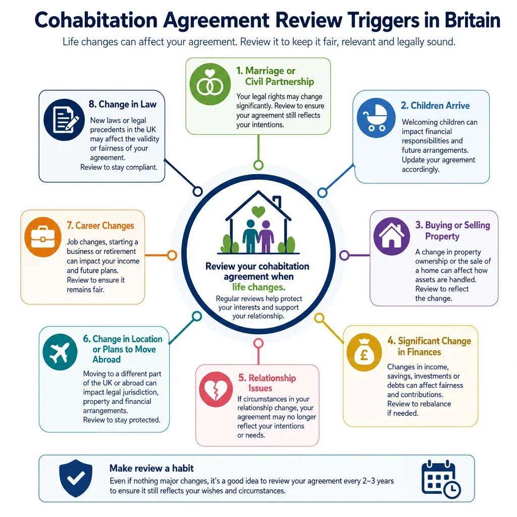 Cohabitation Agreement Review Triggers