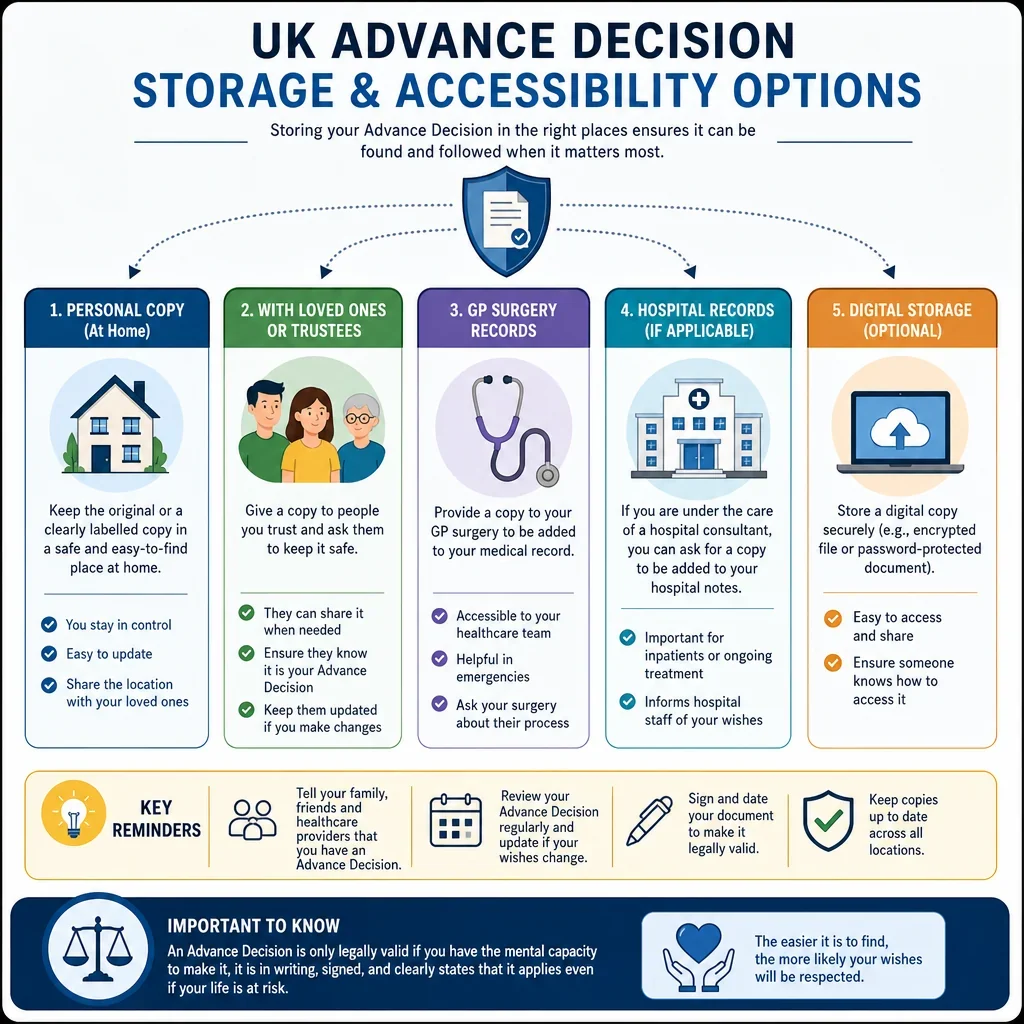 Advance Decision Storage and Accessibility Options