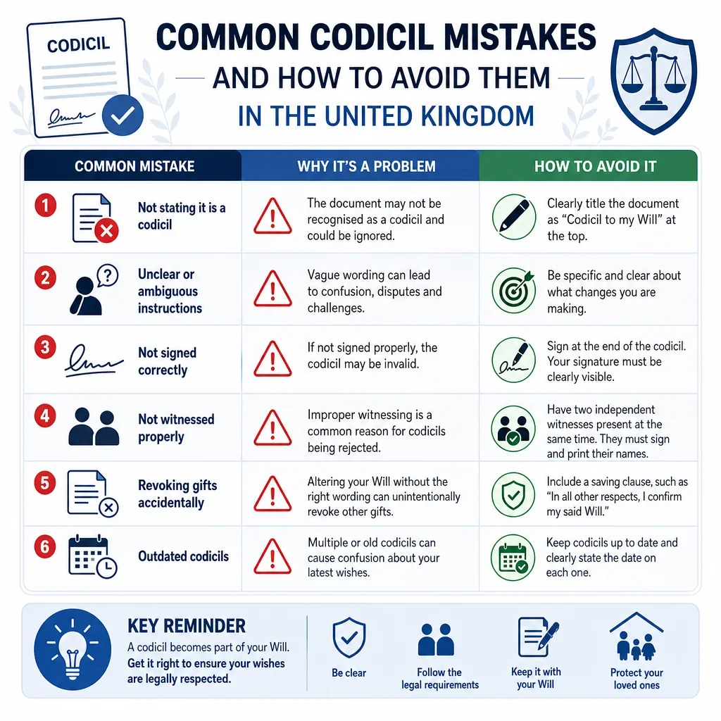 Common Codicil Mistakes And How To Avoid Them