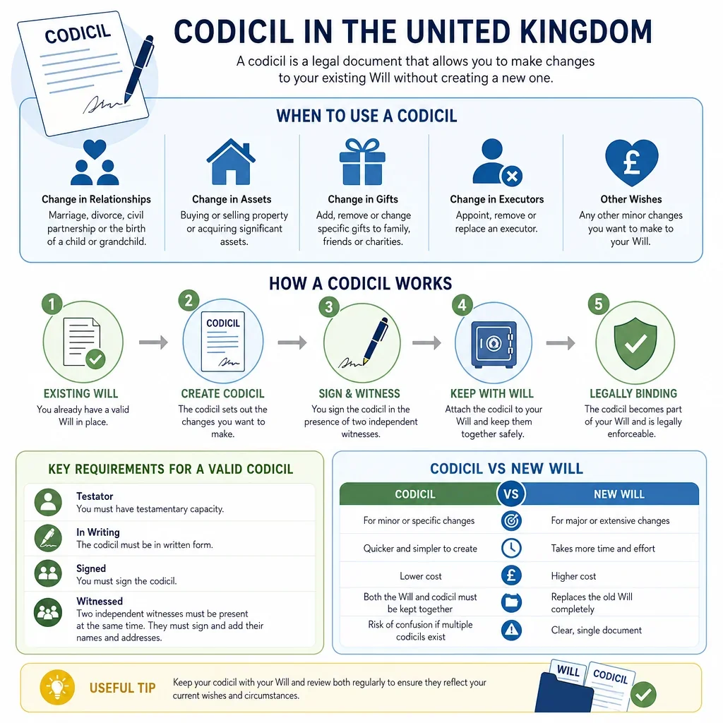 Information Needed To Prepare A Codicil