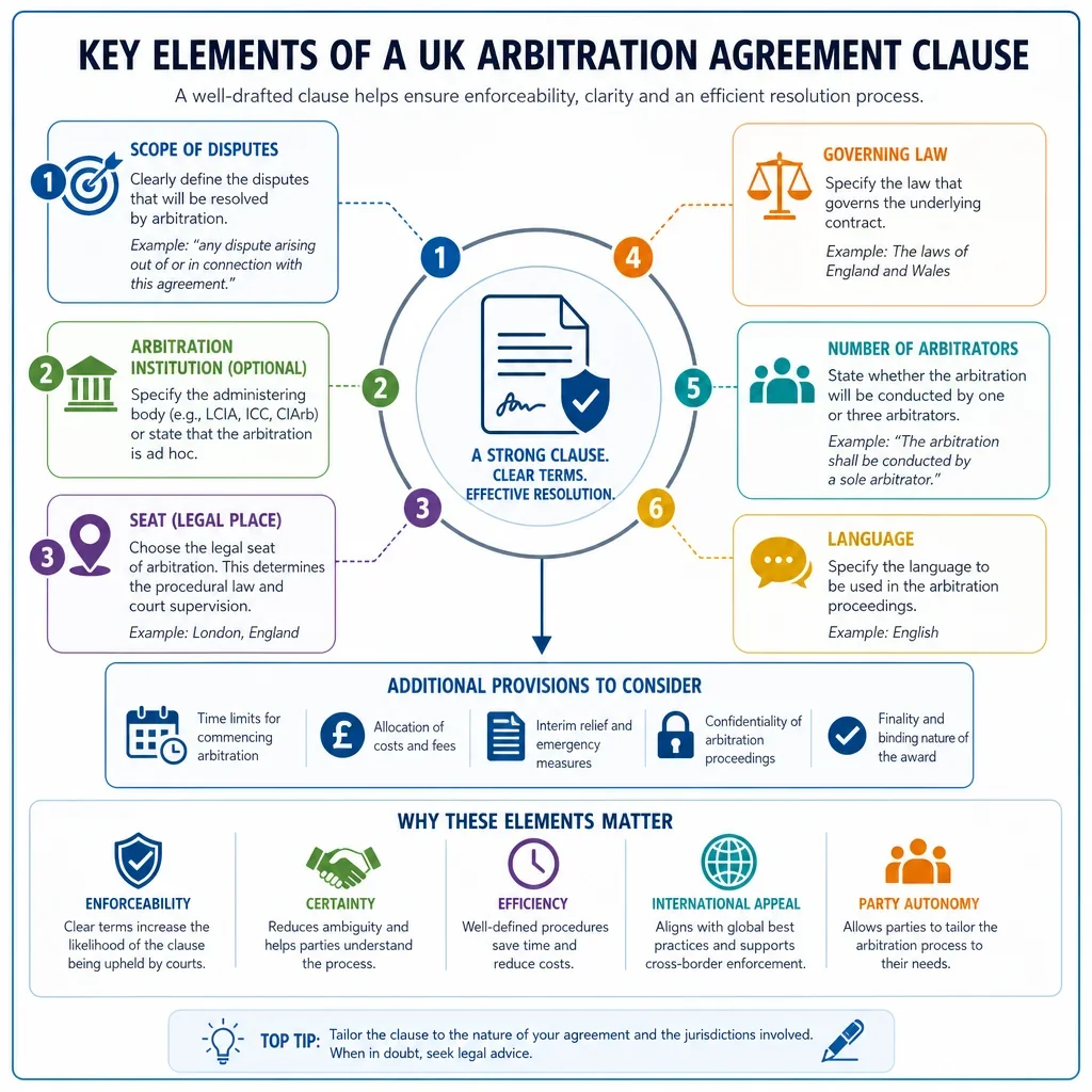 Arbitration Agreement Clause Checklist