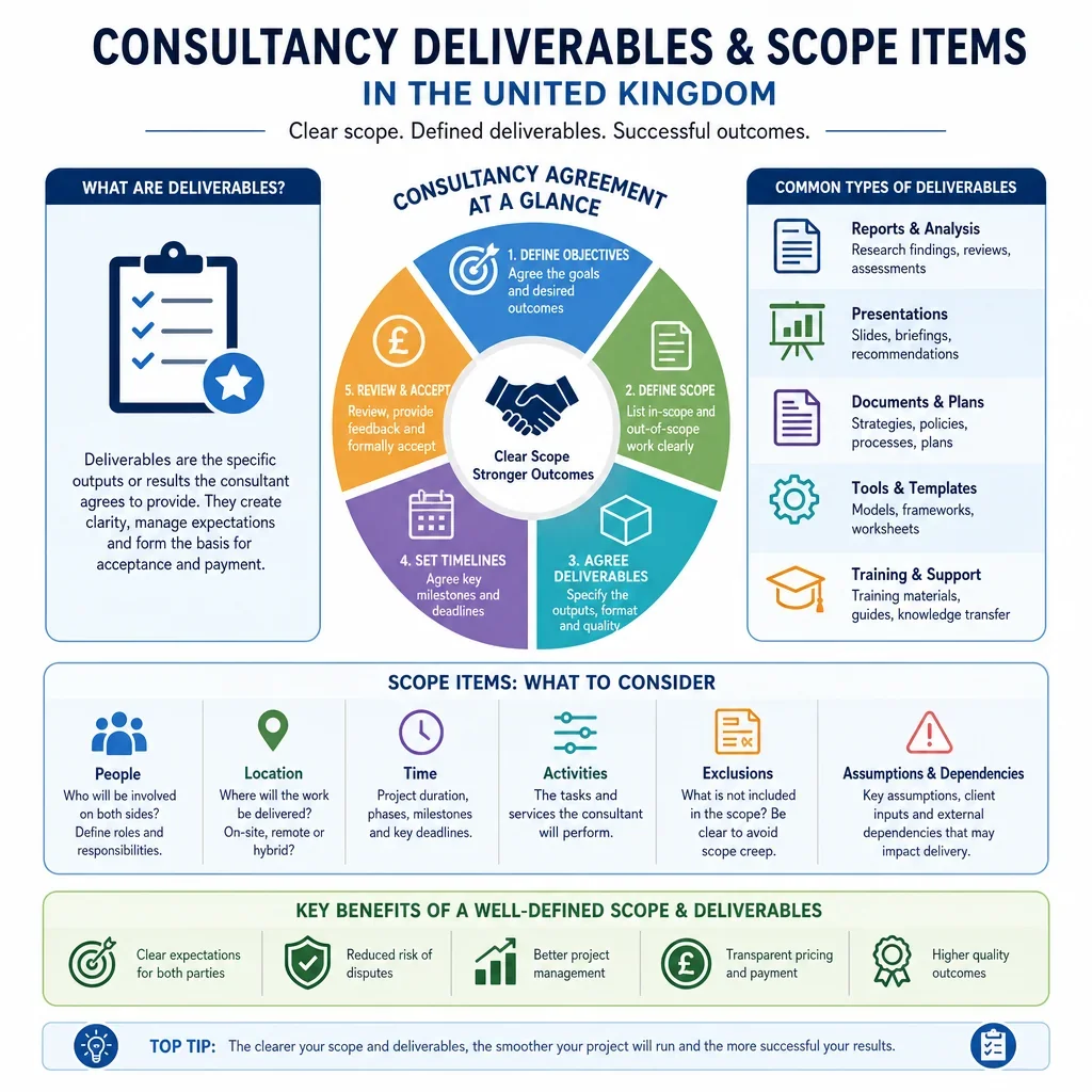 Consultancy Deliverables and Scope Items