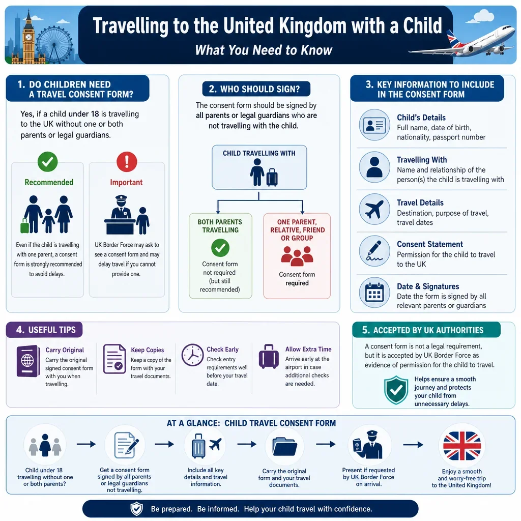 Destination Details for International Child Travel Consent