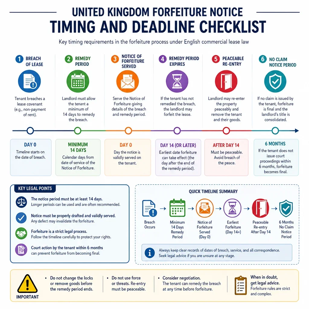 Forfeiture Notice Timing And Deadline Checklist