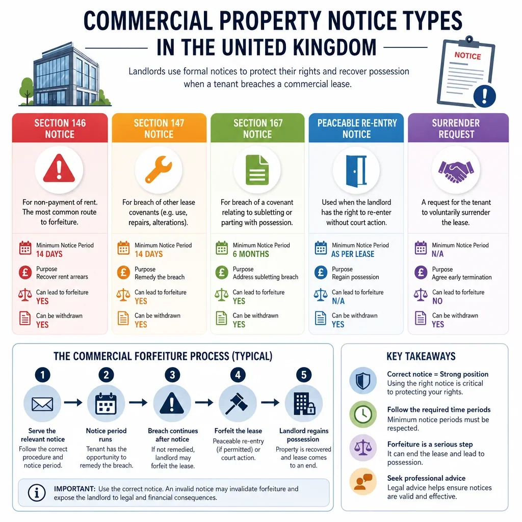 Commercial Property Notice Types