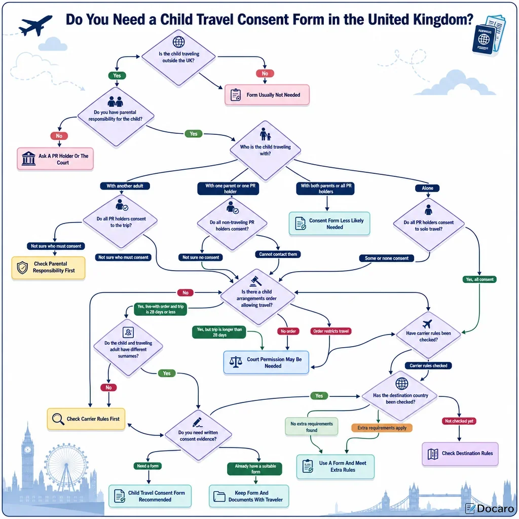 Do You Need a Child Travel Consent Form in the United Kingdom?