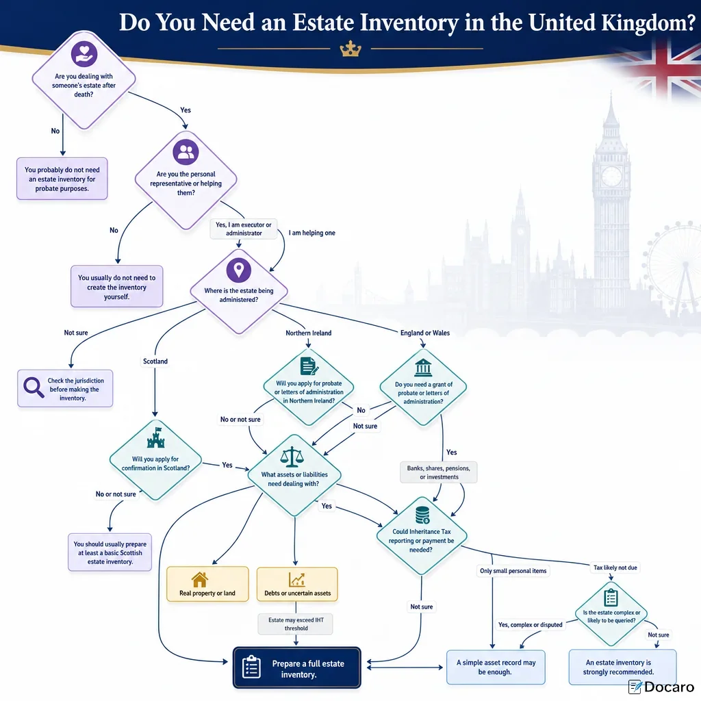 Do You Need an Estate Inventory in the United Kingdom?