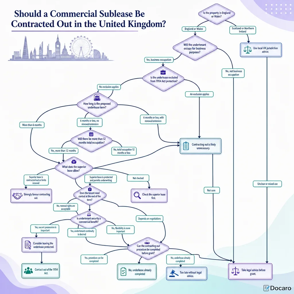 Should a Commercial Sublease Be Contracted Out in the United Kingdom?