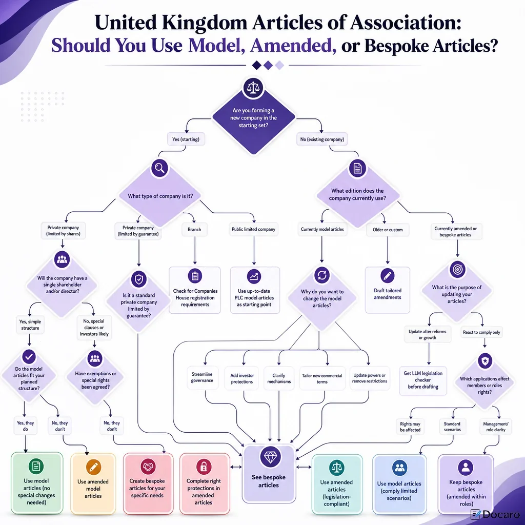 United Kingdom Articles of Association: Should You Use Model, Amended, or Bespoke Articles?