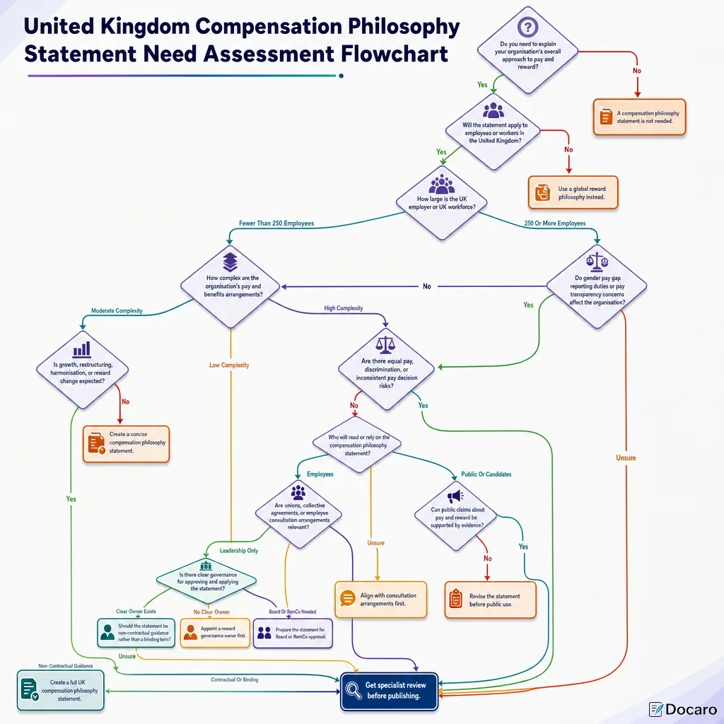 United Kingdom Compensation Philosophy Statement Need Assessment Flowchart