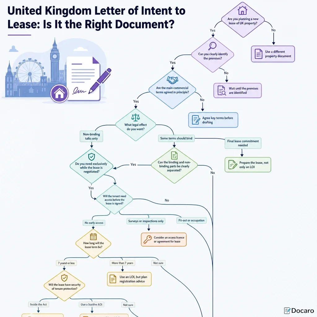 United Kingdom Letter of Intent to Lease: Is It the Right Document?