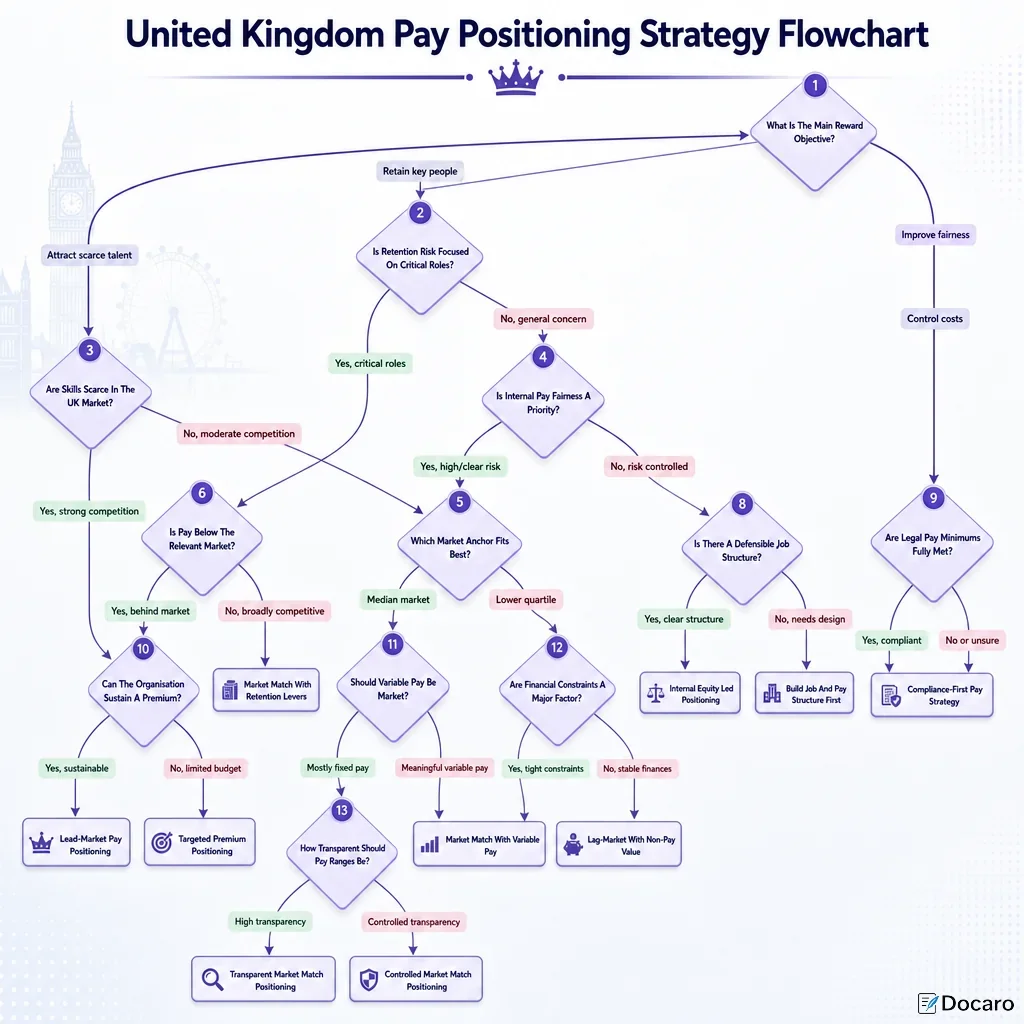 United Kingdom Pay Positioning Strategy Flowchart