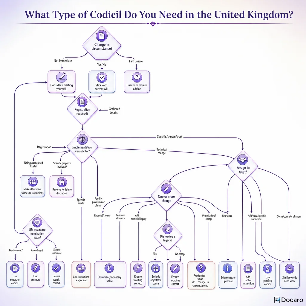 What Type of Codicil Do You Need in the United Kingdom?